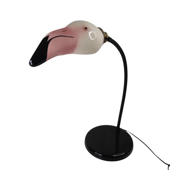 Vintage George Kovacs Attributed Ceramic Flamingo Head Lamp - Picture 1 of 9